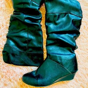 Faux Leather Boots